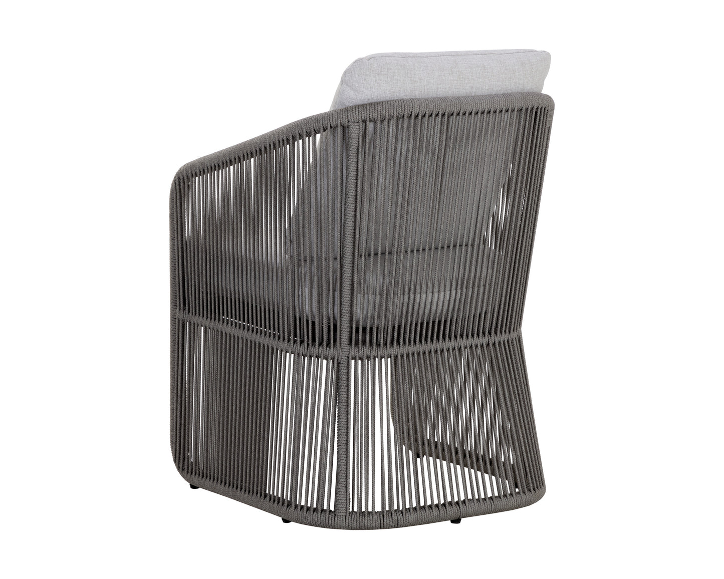NAHLA ALLARIZ DINING ARMCHAIR - WARM GREY - GRACEBAY LIGHT GREY