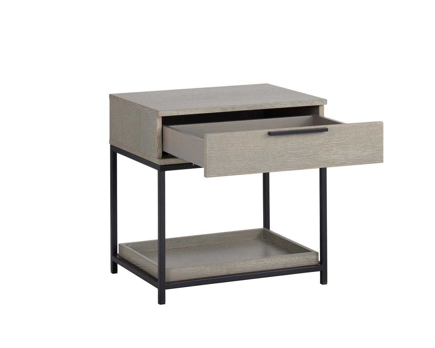 NAHLA REBEL NIGHTSTAND - SMALL - BLACK - TAUPE