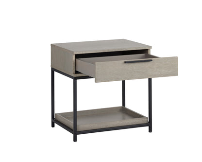 NAHLA REBEL NIGHTSTAND - SMALL - BLACK - TAUPE
