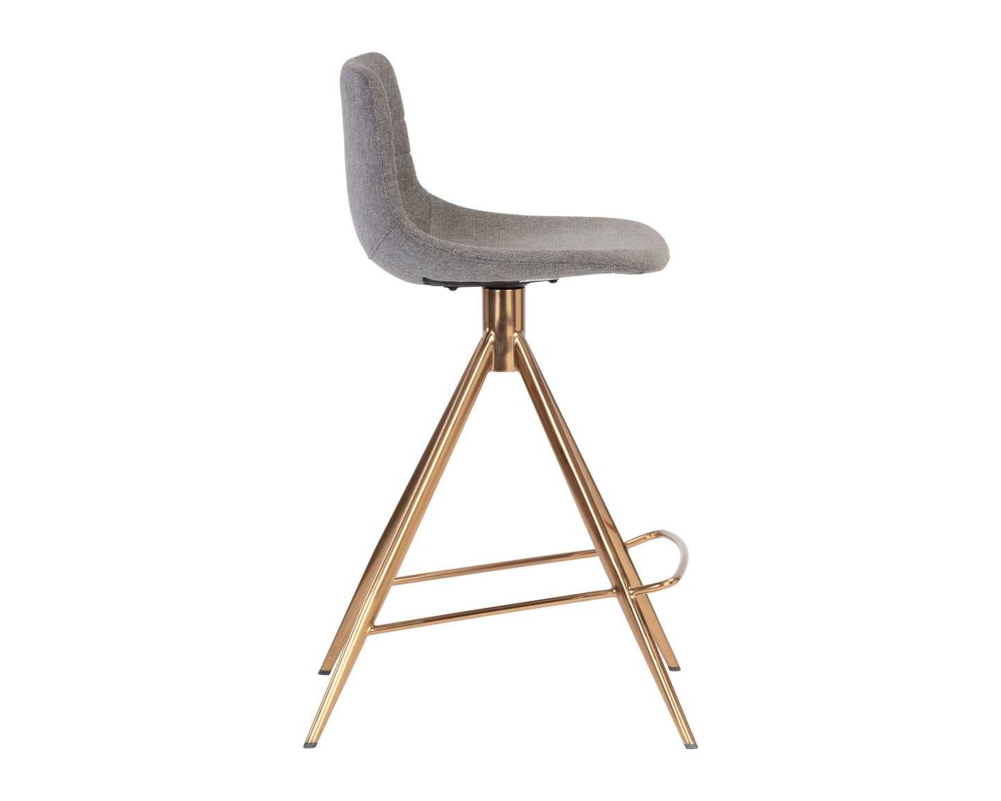 NAHLA ANDRES SWIVEL COUNTER STOOL - BELFAST KOALA GREY