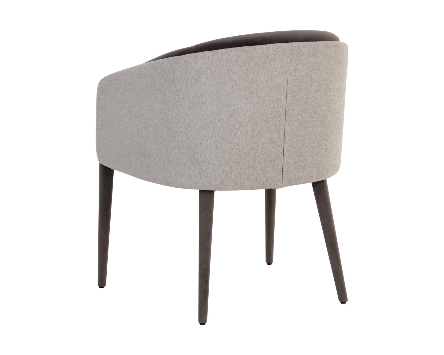 NAHLA SHEVA DINING ARMCHAIR - ERNST SANDSTONE / MEG ASH