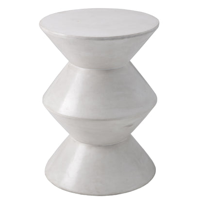 NAHLA UNION END TABLE - WHITE
