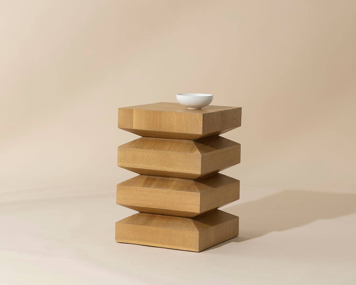 NAHLA CORMAC END TABLE - RUSTIC OAK
