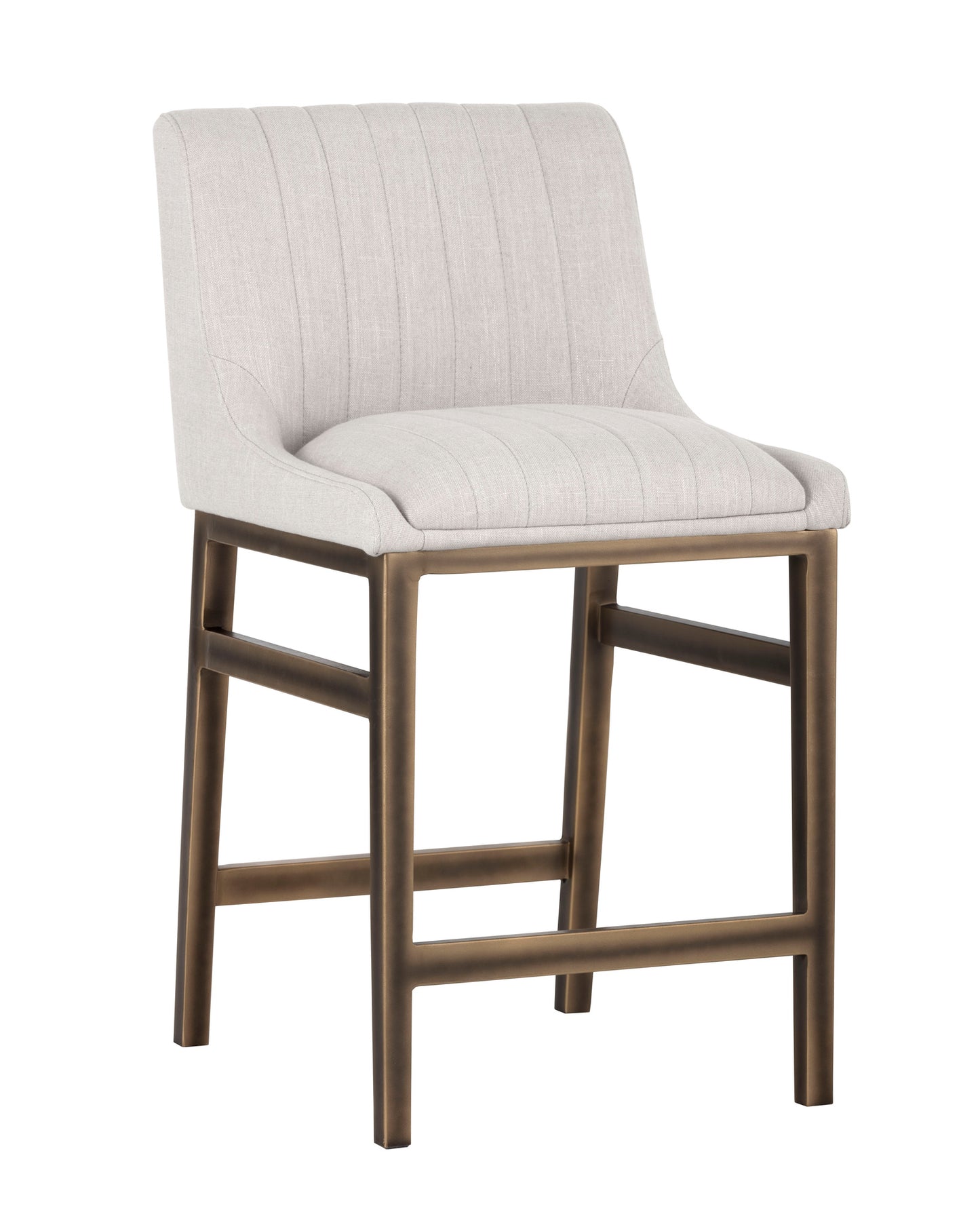 NAHLA HALDEN COUNTER STOOL - BEIGE LINEN