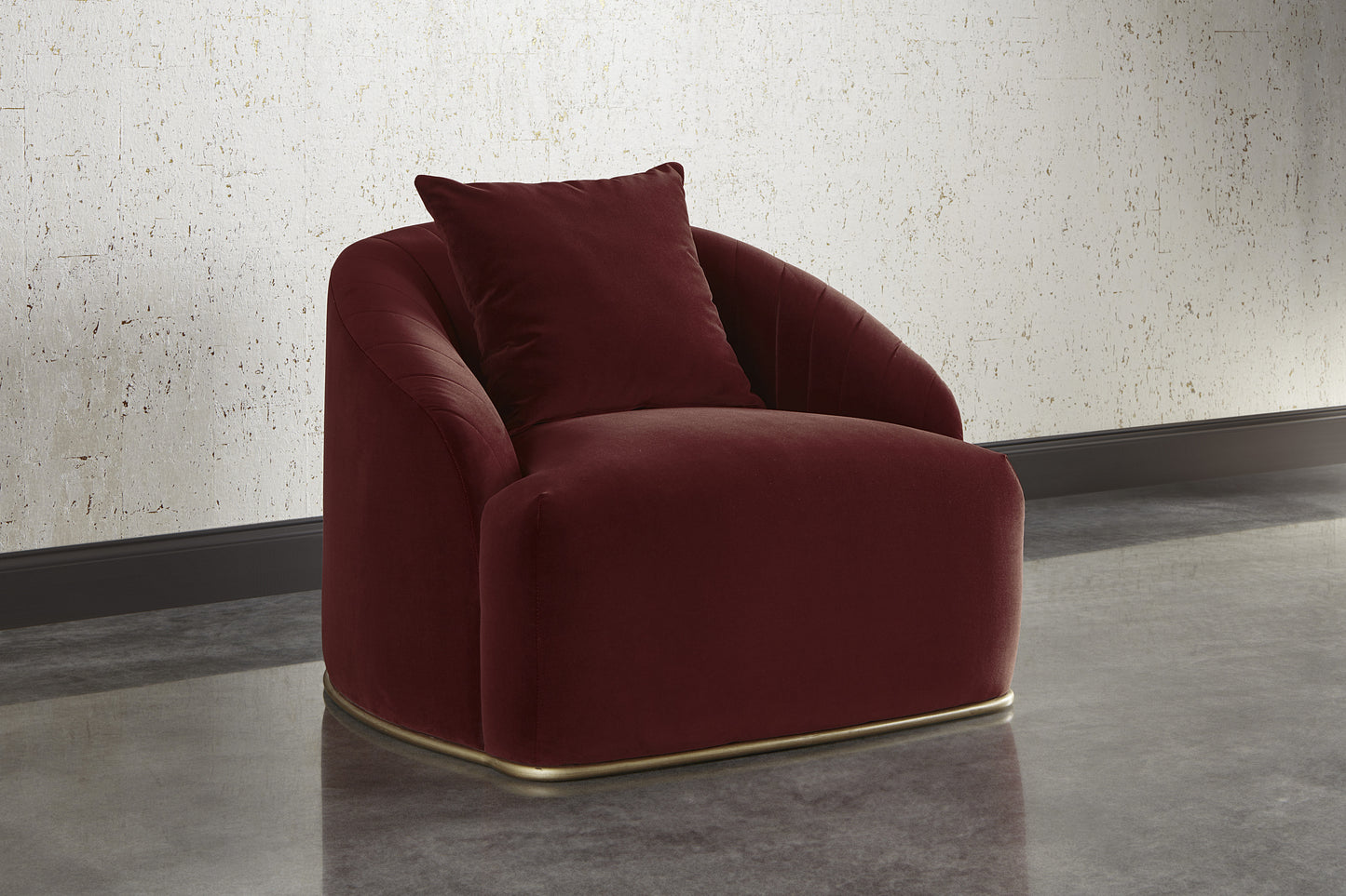 NAHLA ASTRID ARMCHAIR - MERLOT