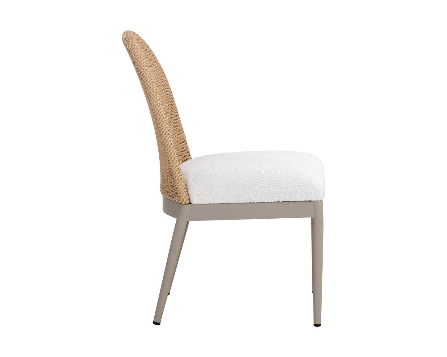 NAHLA CALANDRI DINING CHAIR - GREIGE - LOUIS CREAM