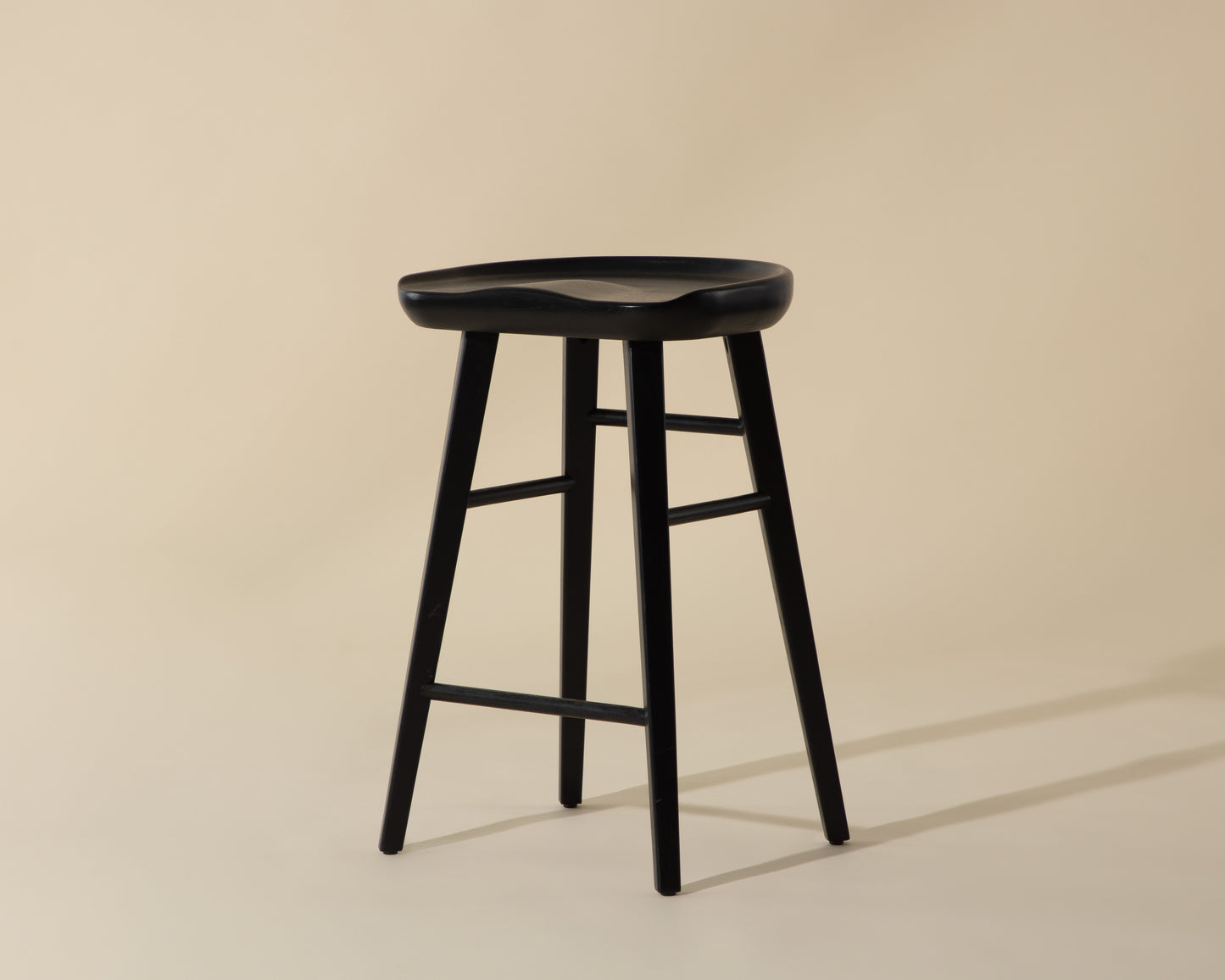 NAHLA DOMINIC COUNTER STOOL - BLACK