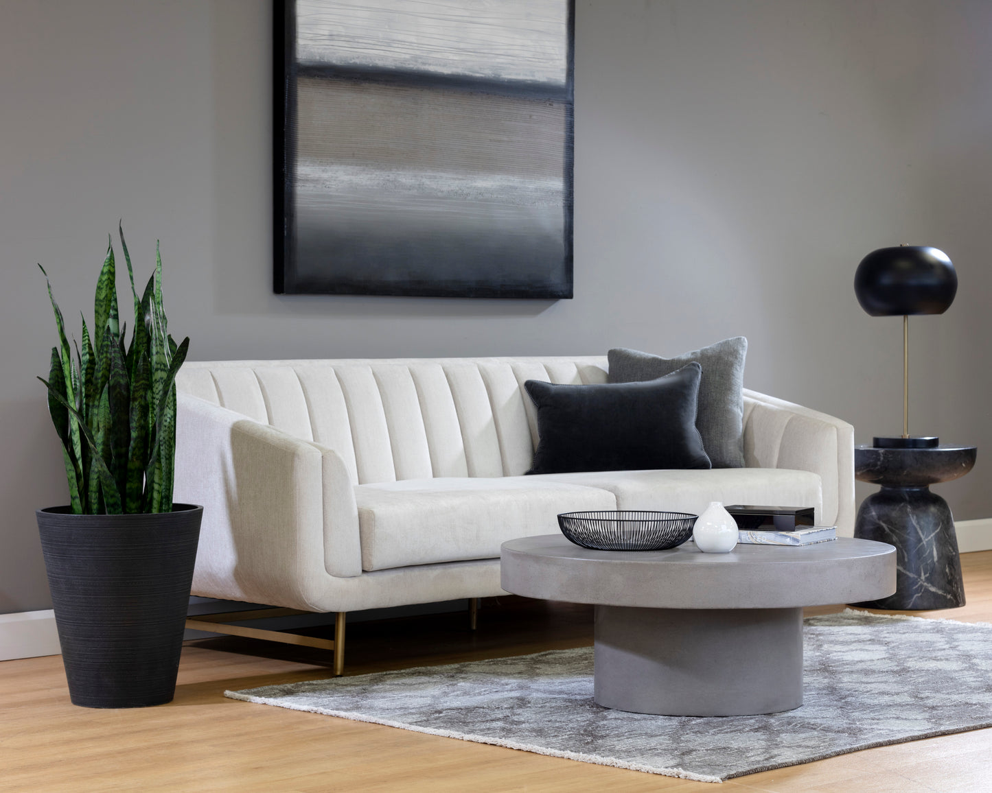 NAHLA BRANDO COFFEE TABLE - GREY
