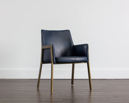 NAHLA BERNADETTE DINING ARMCHAIR - BRAVO ADMIRAL