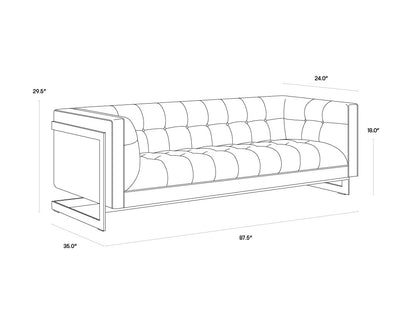 NAHLA EKON SOFA - PICCOLO PEBBLE