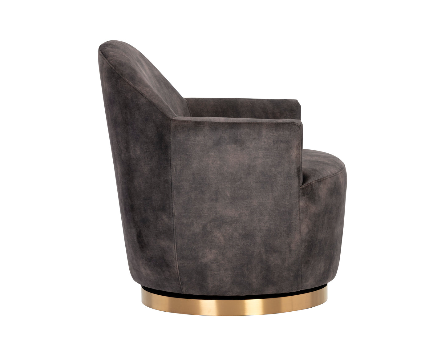 NAHLA CASEY SWIVEL LOUNGE CHAIR - NONO SHITAKE