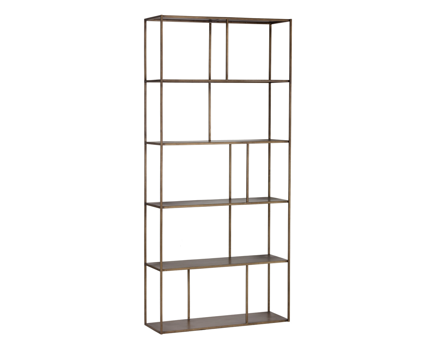 NAHLA EIFFEL BOOKCASE - LARGE - ANTIQUE BRASS