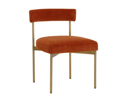NAHLA SENECA DINING CHAIR - ANTIQUE BRASS - DANNY RUST