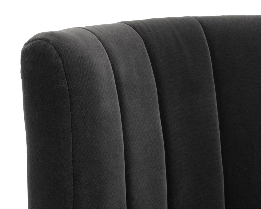 NAHLA AUGUST LOUNGE CHAIR - SHADOW GREY