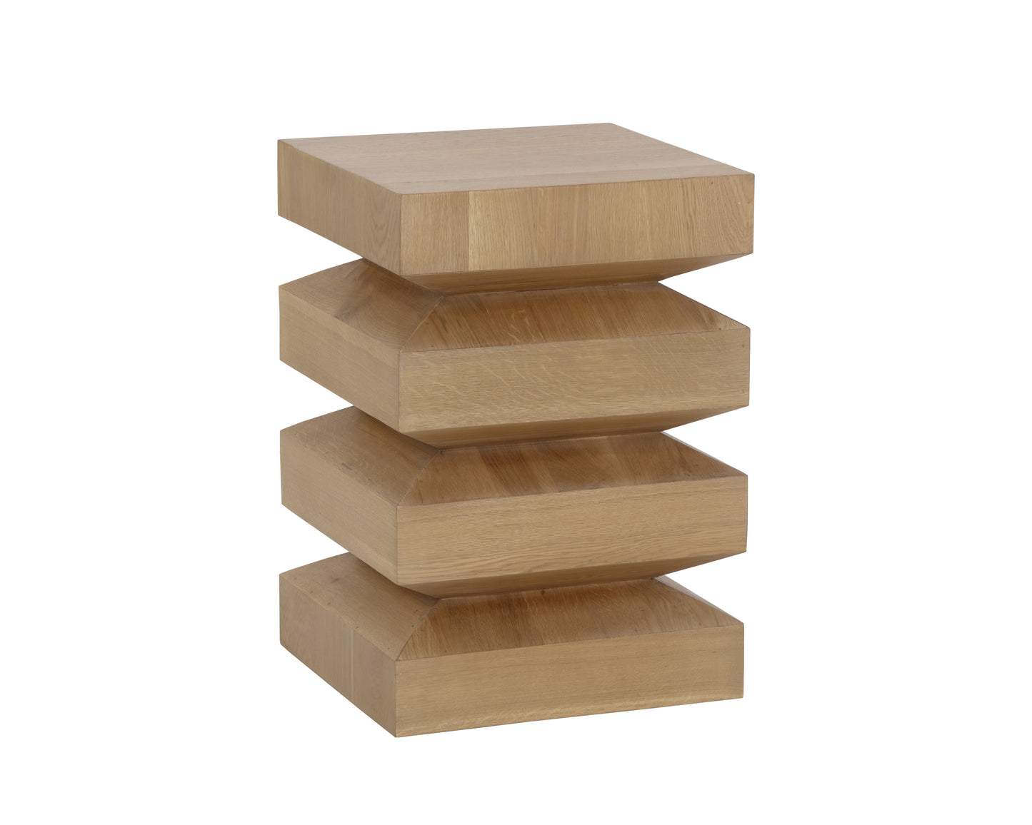 NAHLA CORMAC END TABLE - RUSTIC OAK