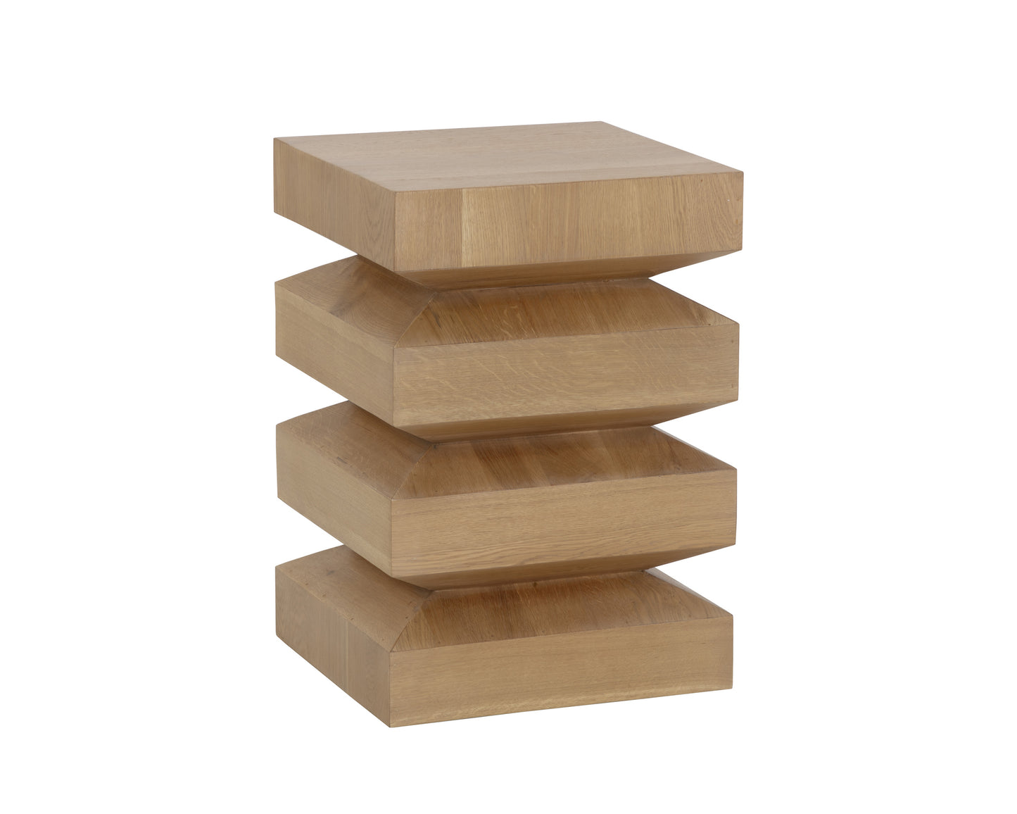 NAHLA CORMAC END TABLE - RUSTIC OAK