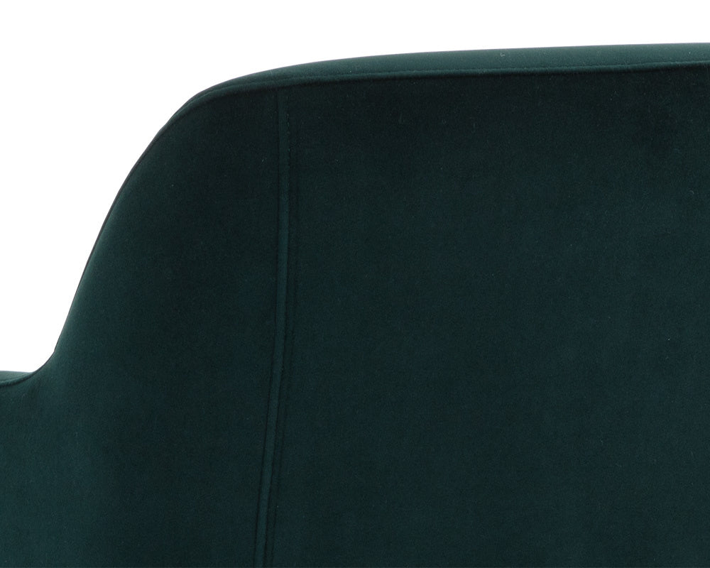 NAHLA JAIME DINING ARMCHAIR - MEG DARK EMERALD