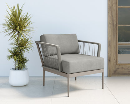 NAHLA CATANIA ARMCHAIR - GREY - PALAZZO TAUPE