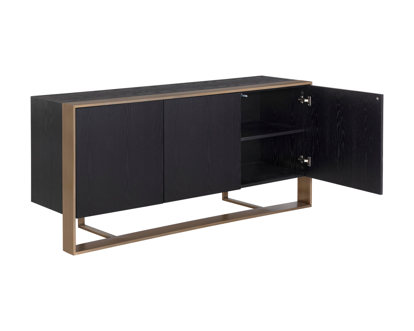 NAHLA DALTON SIDEBOARD - ANTIQUE BRASS - BLACK