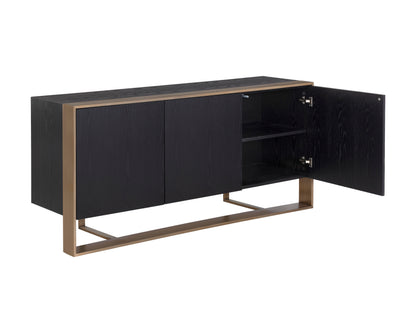 NAHLA DALTON SIDEBOARD - ANTIQUE BRASS - BLACK
