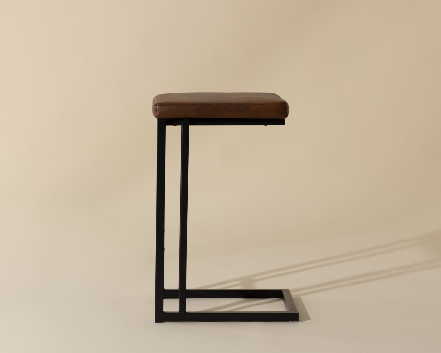 NAHLA BOONE COUNTER STOOL - BLACK - BRAVO COGNAC