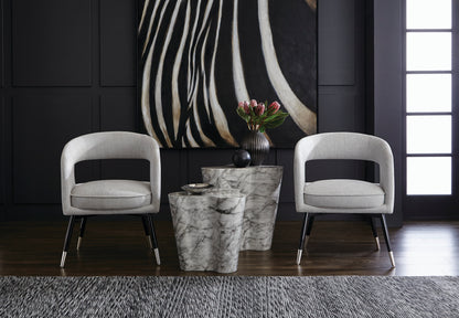 NAHLA AVA SIDE TABLE - LARGE - MARBLE LOOK