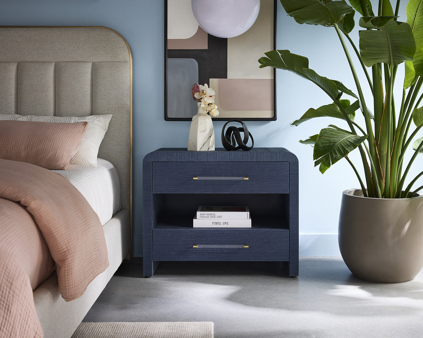 NAHLA ATHERTON NIGHTSTAND - INDIGO