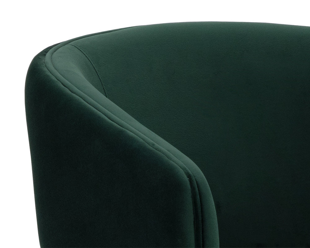 NAHLA CLAREN OFFICE CHAIR - DEEP GREEN SKY