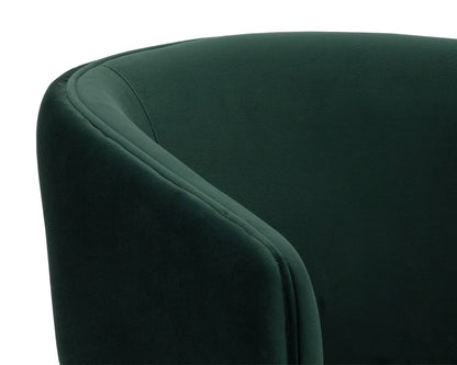NAHLA CLAREN OFFICE CHAIR - DEEP GREEN SKY