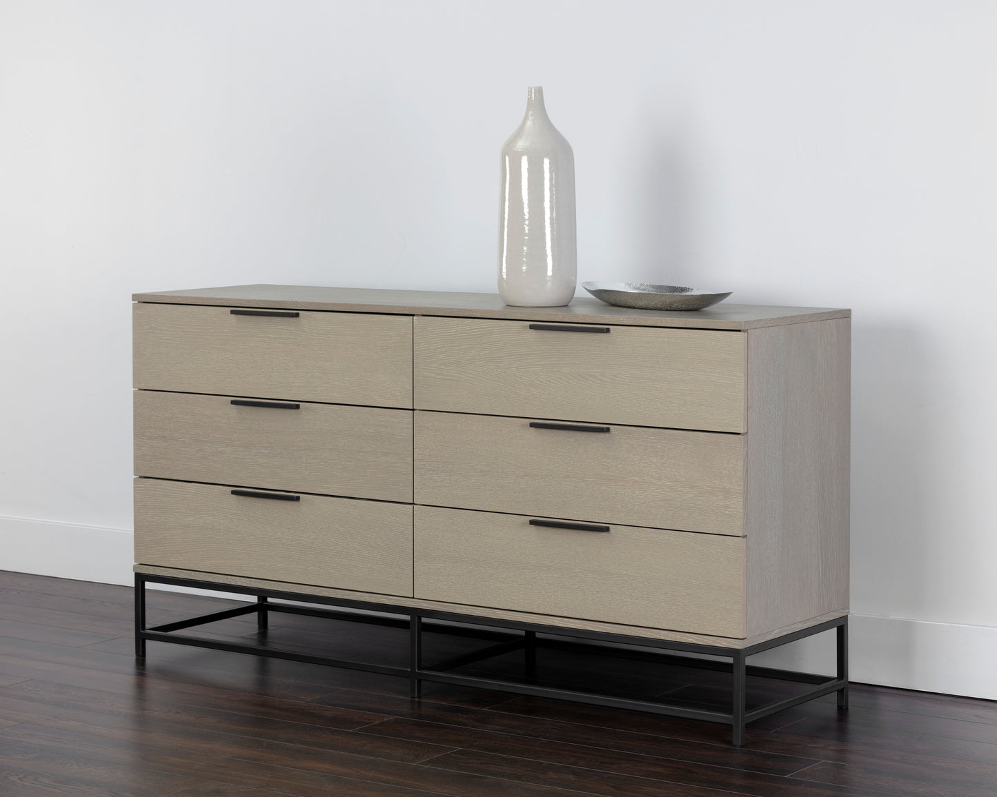 NAHLA REBEL DRESSER - SMALL - BLACK - TAUPE