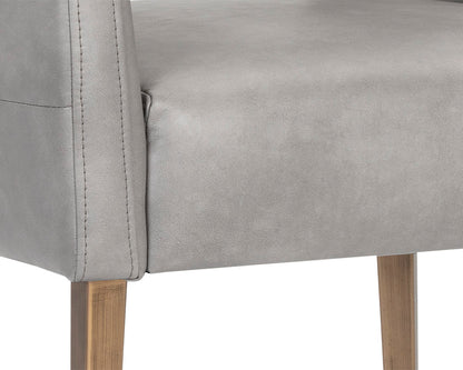 NAHLA AMERIE DINING ARMCHAIR - BRAVO METAL