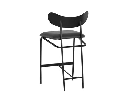 NAHLA GIBBONS COUNTER STOOL - BLACK - BRAVO PORTABELLA