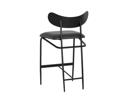 NAHLA GIBBONS COUNTER STOOL - BLACK - BRAVO PORTABELLA