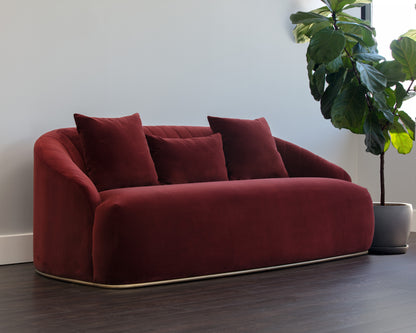 NAHLA ASTRID SOFA - MERLOT