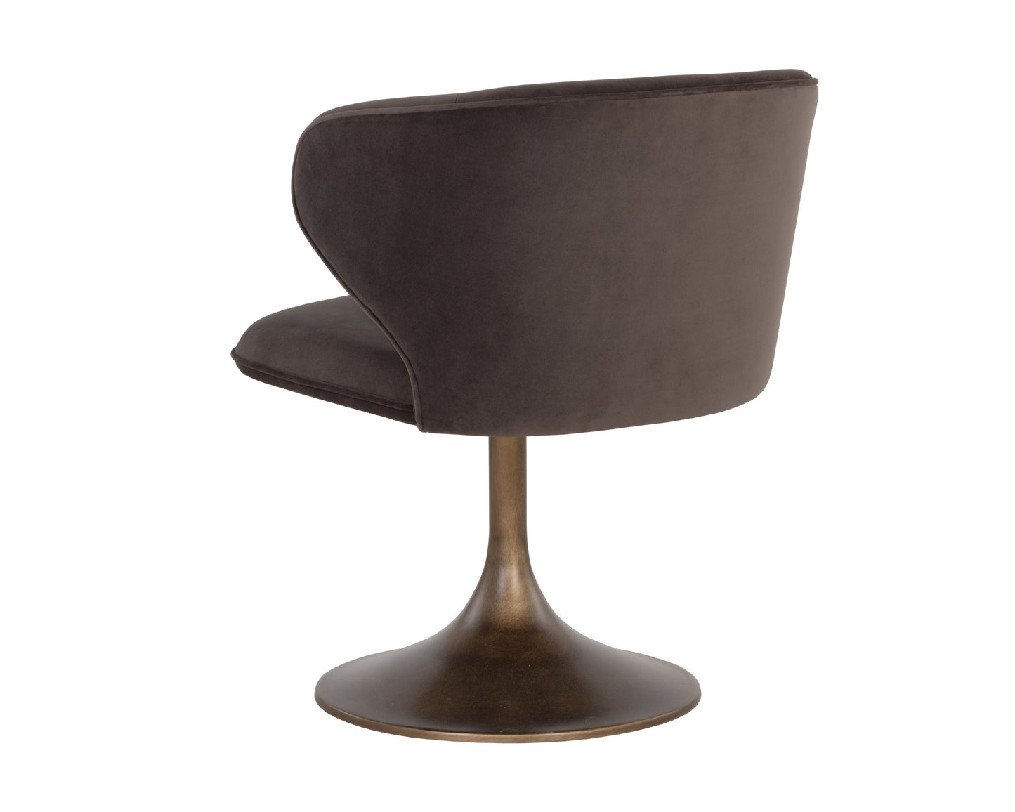 NAHLA SIMONE SWIVEL DINING CHAIR - MEG ASH