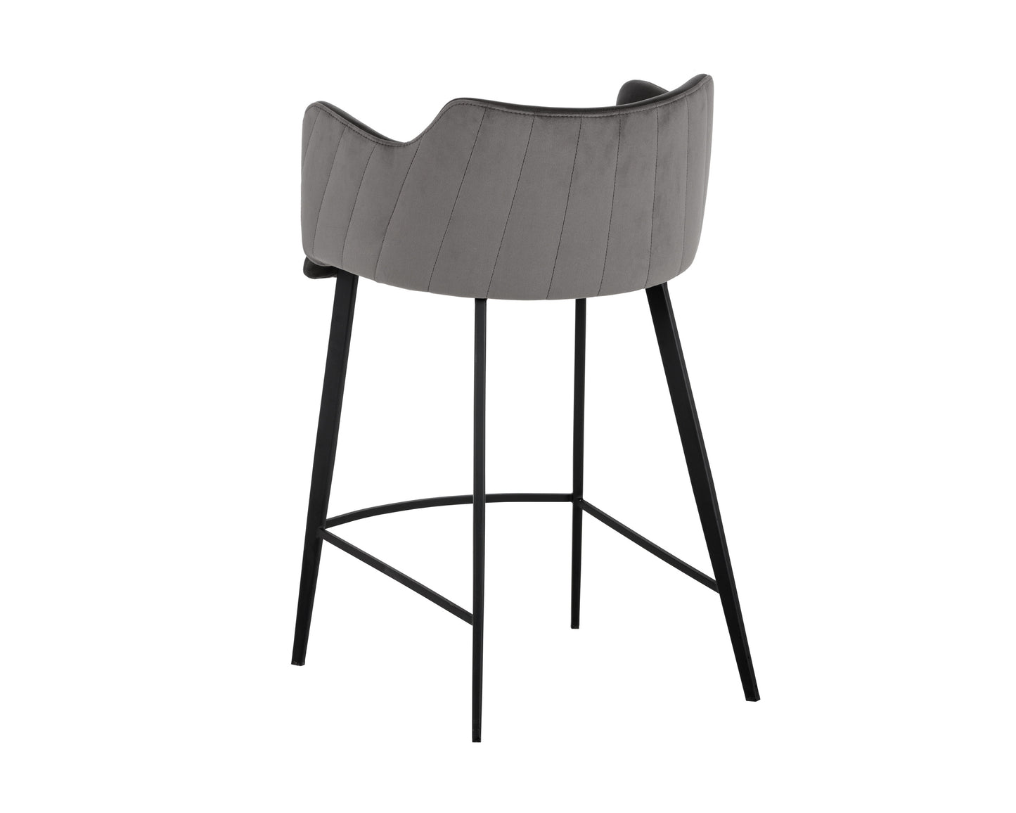NAHLA GRIFFIN COUNTER STOOL - TOWN GREY / ROMAN GREY