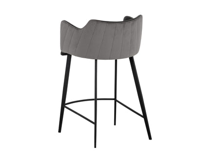 NAHLA GRIFFIN COUNTER STOOL - TOWN GREY / ROMAN GREY