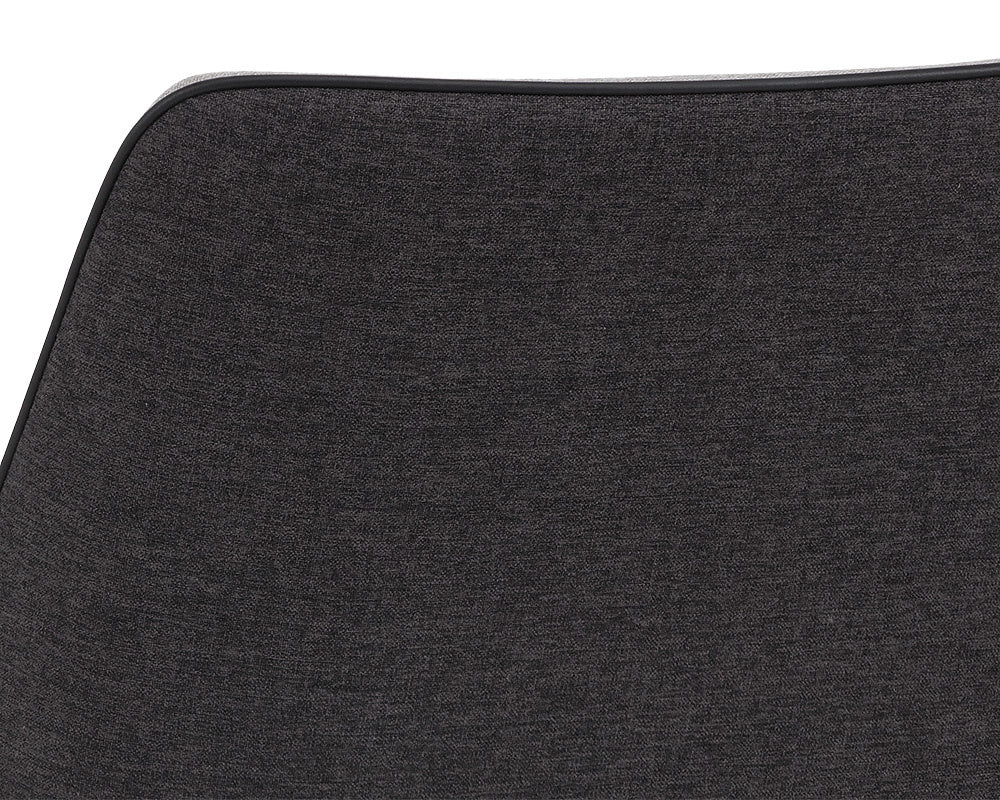 NAHLA RENEE DINING ARMCHAIR - ARMOUR GREY / DARK SLATE