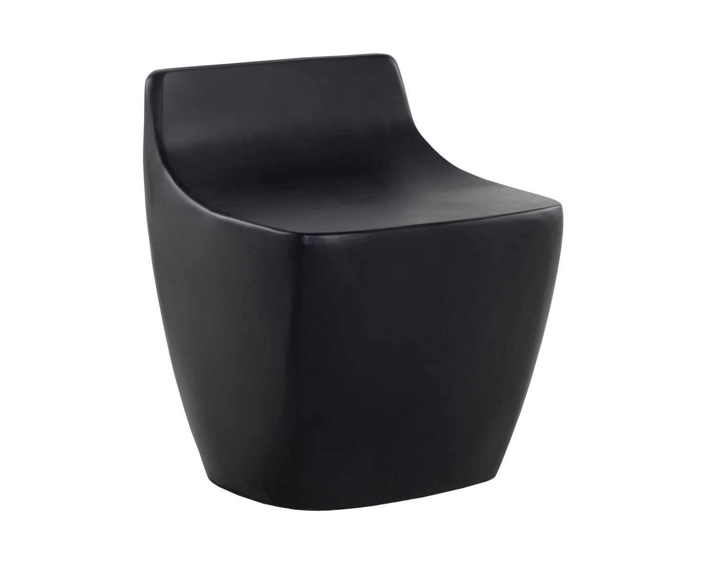 NAHLA LEDGER STOOL - BLACK