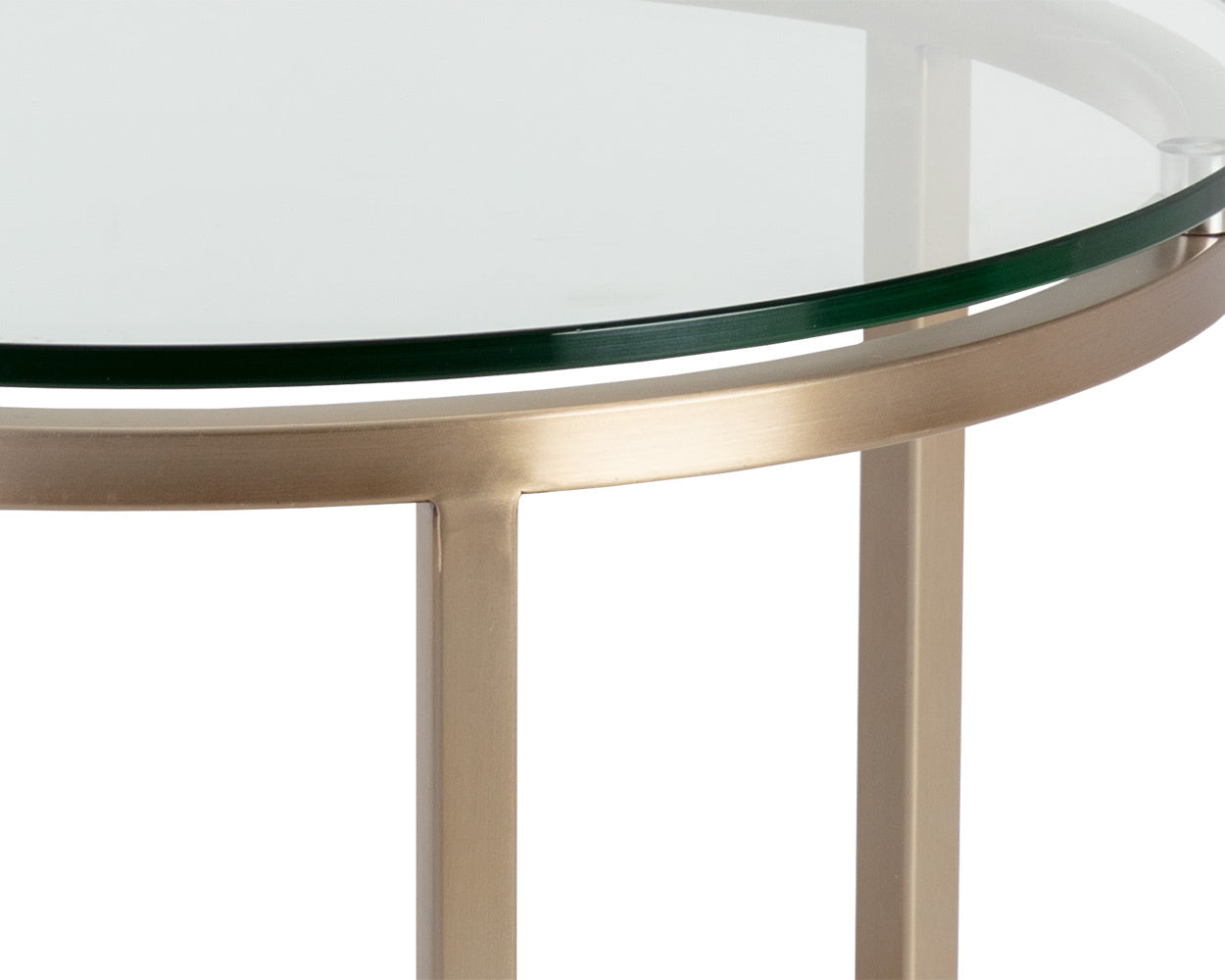 NAHLA FLATO END TABLE - ANTIQUE BRASS