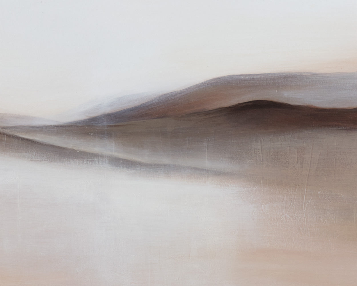 NAHLA DESERT SANDS - 72" X 30" - GOLD FLOATER FRAME