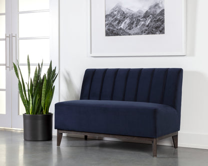 NAHLA KOSOVO BANQUETTE - BROWN - ABBINGTON NAVY