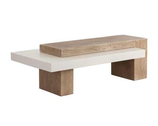 NAHLA HERRIOT COFFEE TABLE - LIGHT BROWN / SUMMER SAND
