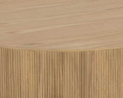 NAHLA KALLA COFFEE TABLE - RUSTIC OAK