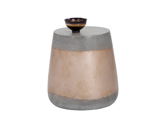 NAHLA ARIES END TABLE - GOLD