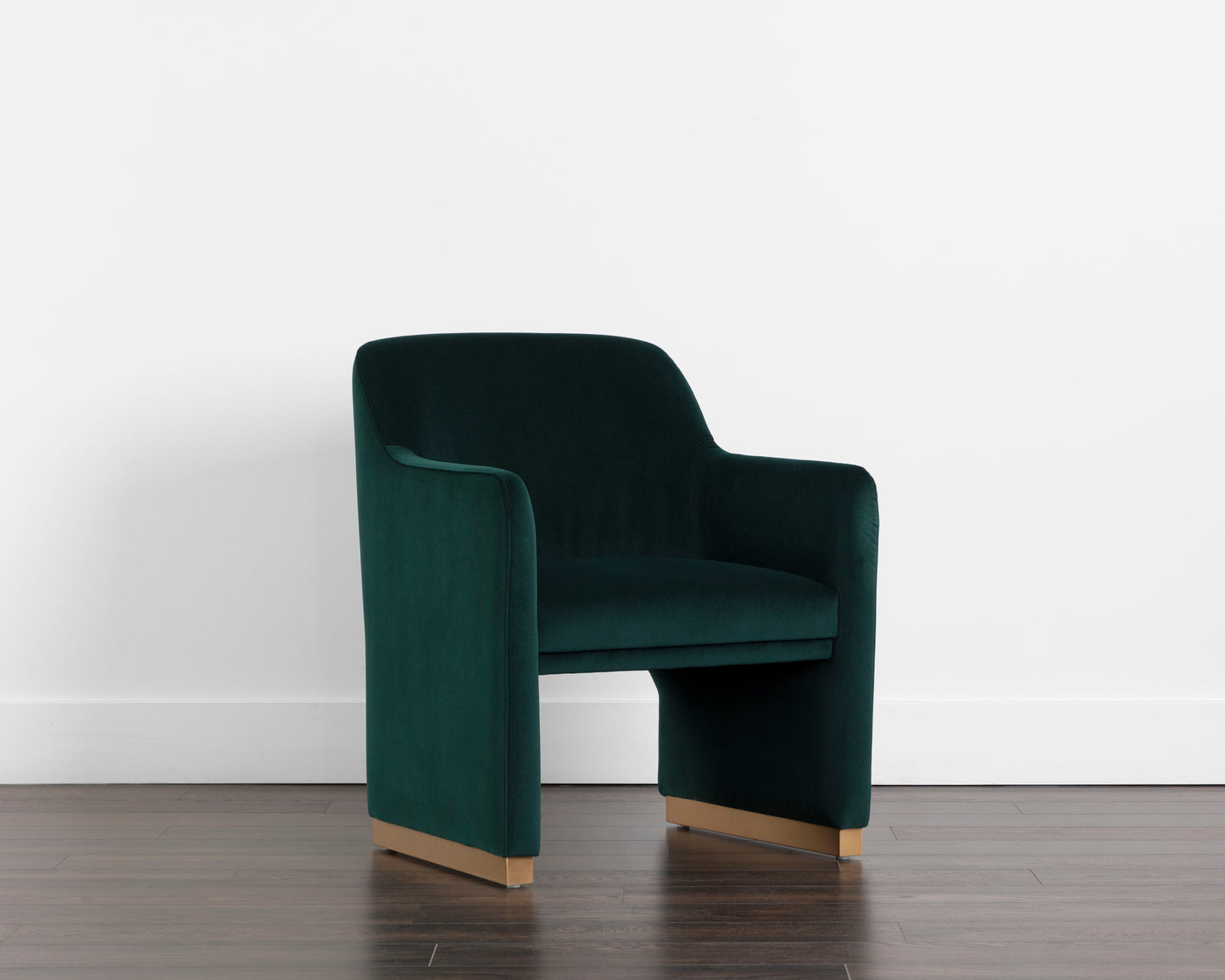 NAHLA JAIME DINING ARMCHAIR - MEG DARK EMERALD