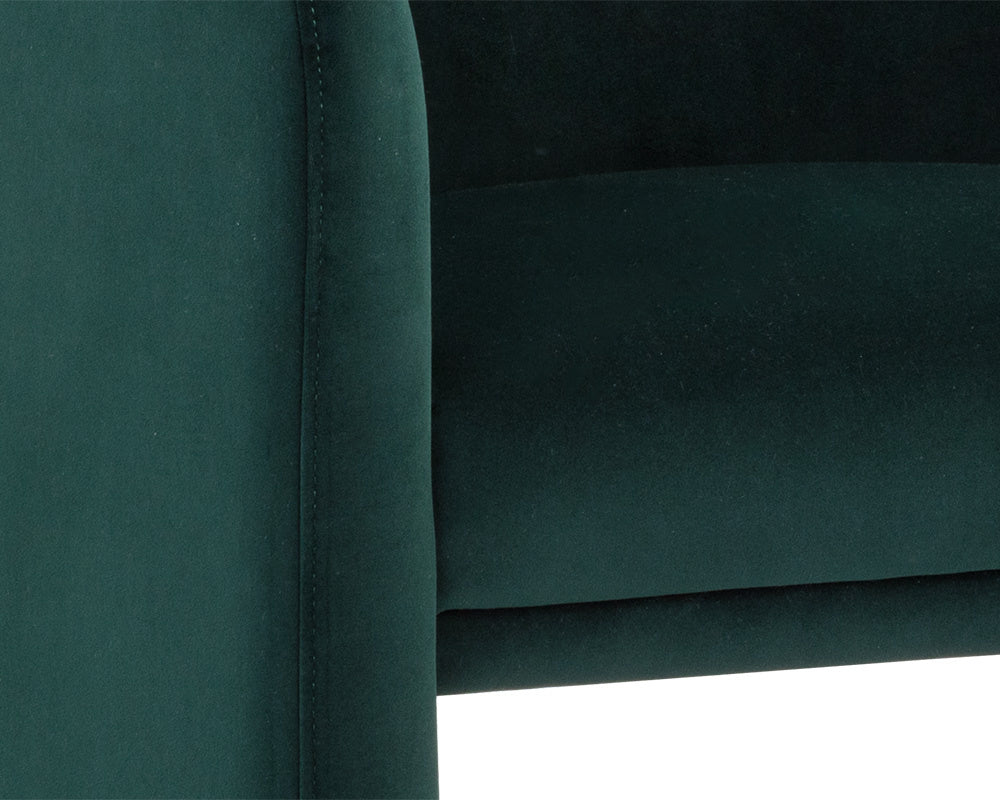 NAHLA JAIME DINING ARMCHAIR - MEG DARK EMERALD