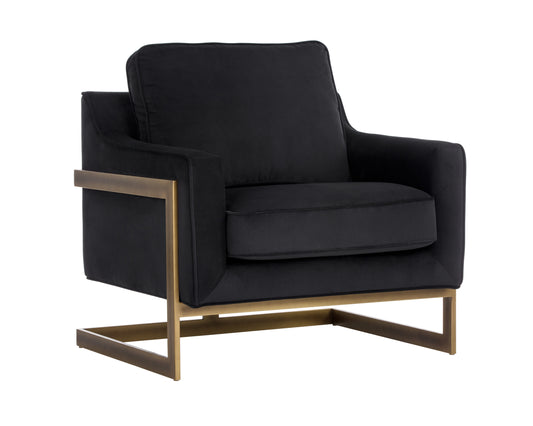NAHLA KALMIN LOUNGE CHAIR - ABBINGTON BLACK