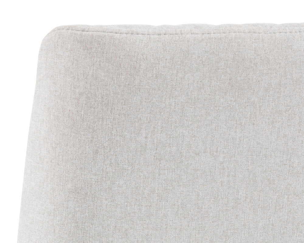 NAHLA LEIGHLAND DINING CHAIR - LIGHT GREY