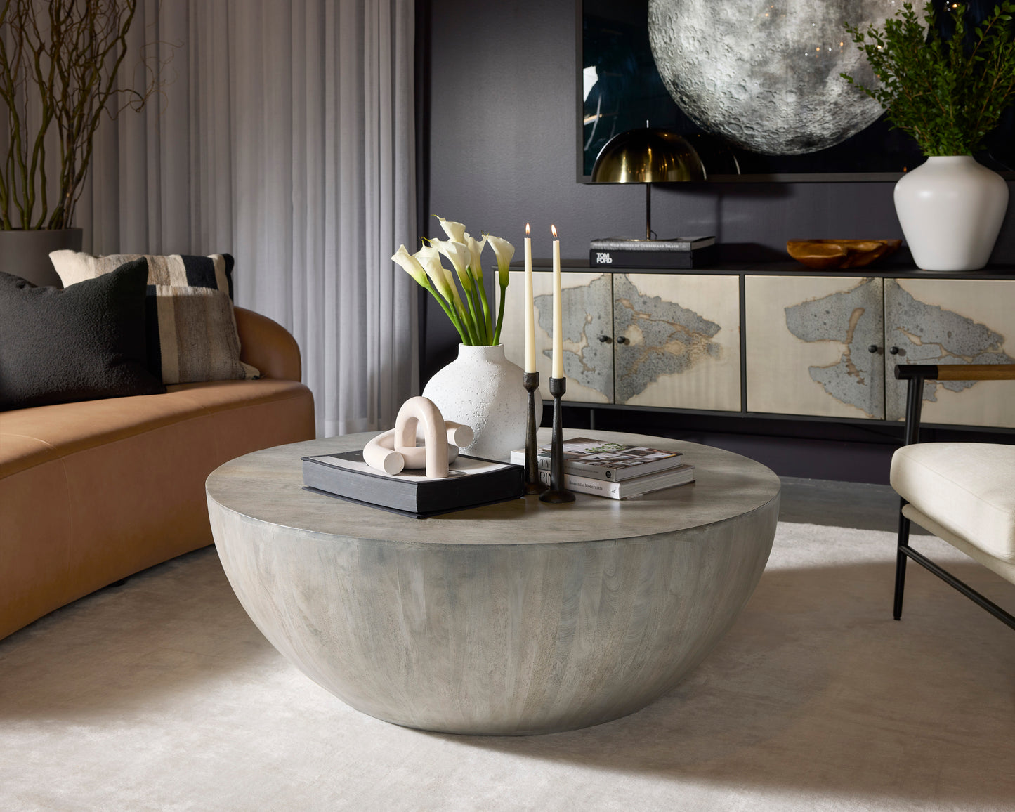 NAHLA KINSLEY COFFEE TABLE - SMALL - GREY